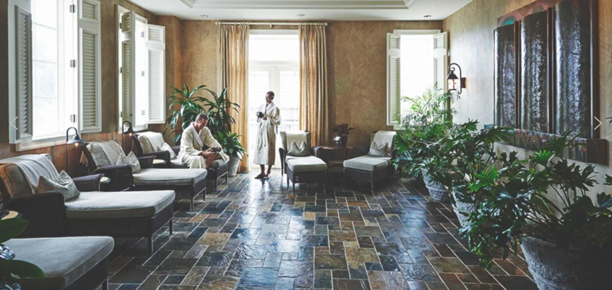 Couple in solarium at The Sanctuary Spa at Kiawah Island Golf Resort